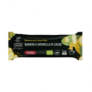 Barretta banana e granella di cacao